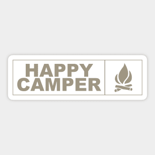 Happy Camper Logo Apparel & Accessories Sticker